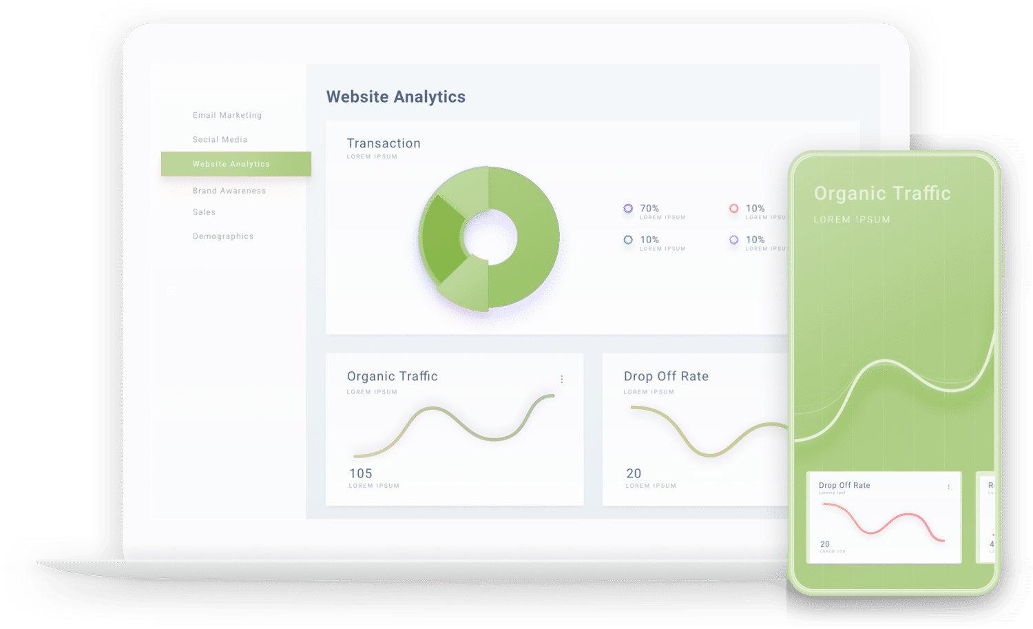 website analytics and graph